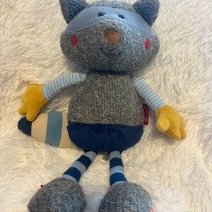 Gray and Blue Stuffed Animal Toy Sigikid